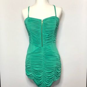 BEBE Roushed Dress